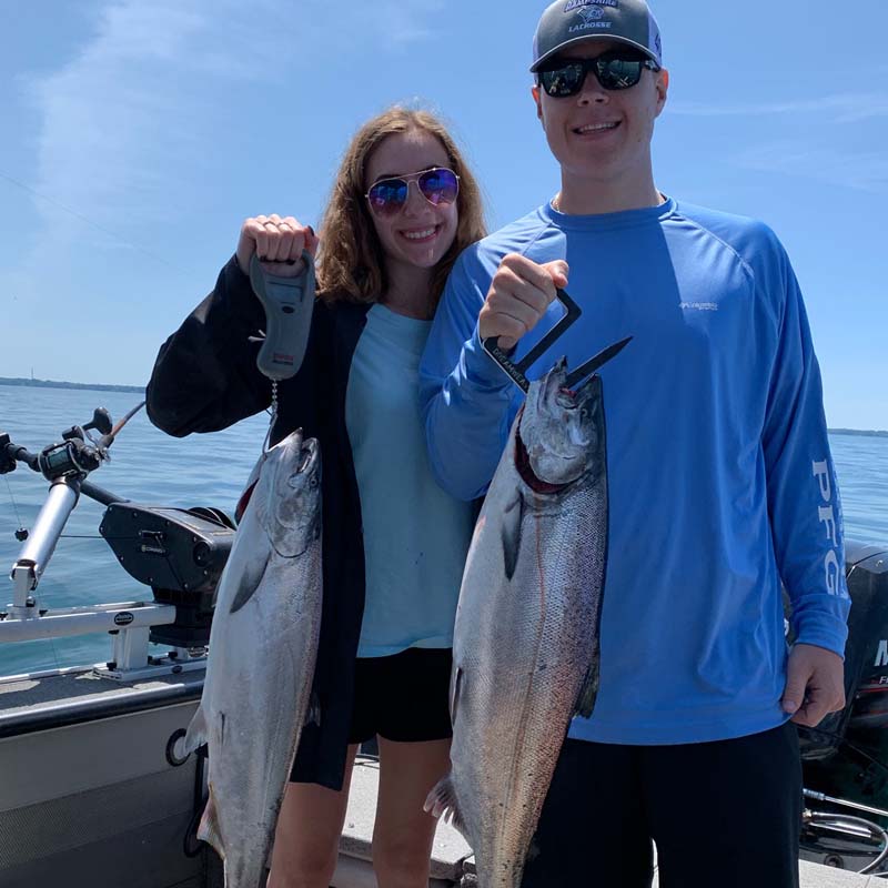 cousins fishing family boat